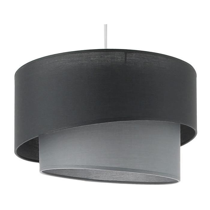 Suspension Ionos E27 60 W gris anthracite et titane