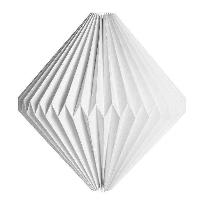 SEMA Lustre - suspension en papier origami Triga 38x40 cm blanc