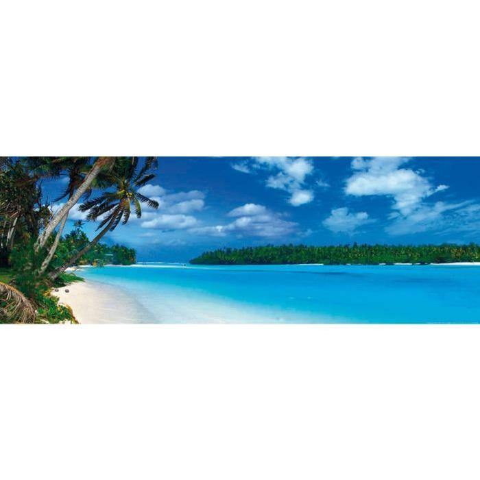 Affiche papier -  Caribbean lagoon  - Photography -  33x95 cm