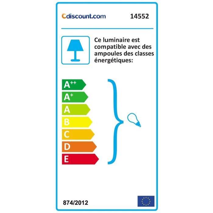 COVO   Lustre - suspension céramique, diametre 14,5 cm,cylindre trous hexagone, aluminium