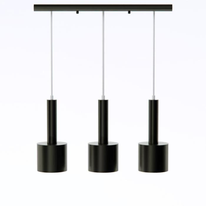 KNUDSEN Lustre - suspension barre 3 lumieres