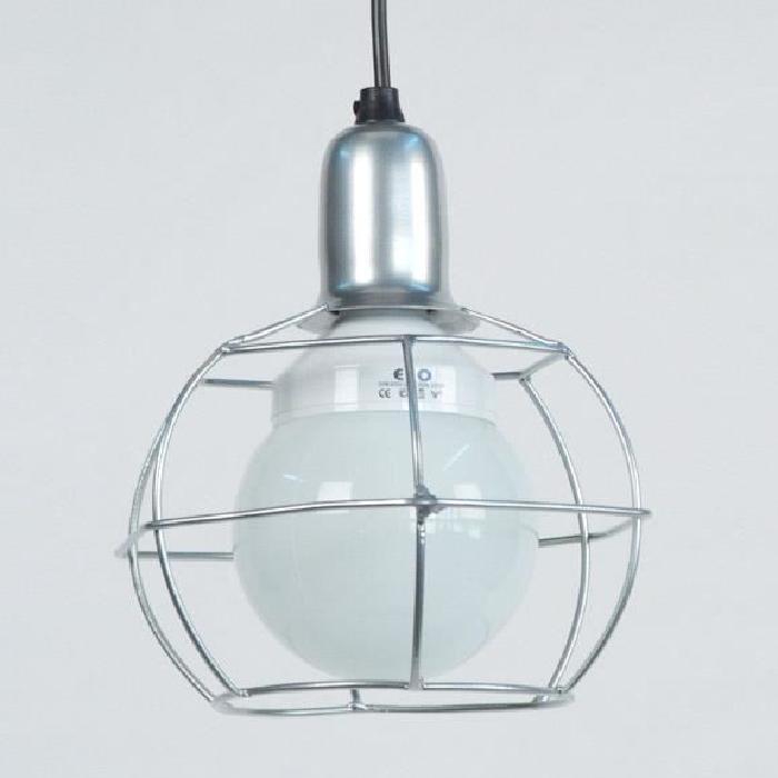 HEX GLOBE Suspension acier 18x18x80 cm Aluminium