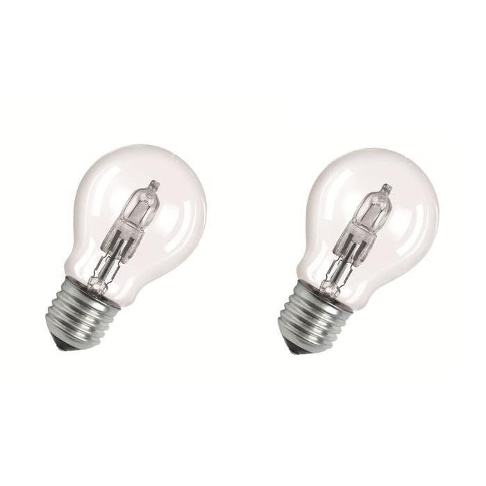 OSRAM Lot de 2 ampoules Eco-Halogenes E27 116 W équivalent a 150 W forme classique