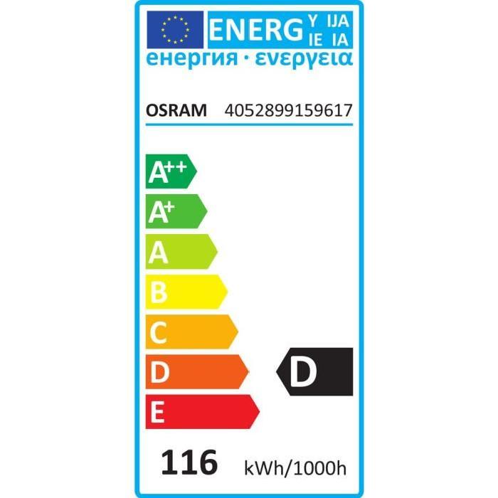 OSRAM Lot de 2 ampoules Eco-Halogenes E27 116 W équivalent a 150 W forme classique