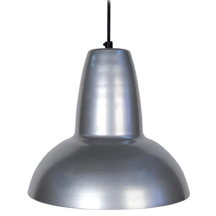 AQUITAINE Lustre - suspension métal Ř24cm - Coloris  aluminium