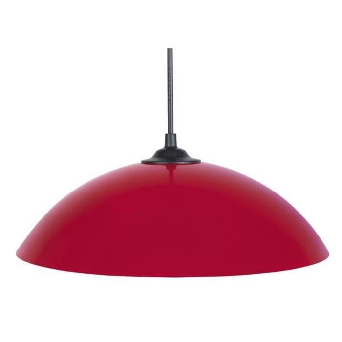 Lustre - suspension Demi-lune E27 25 W Ř29,5 cm Rouge