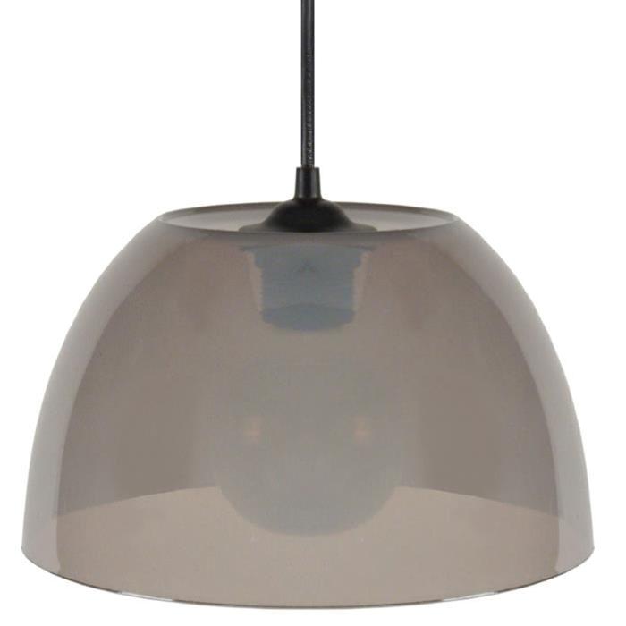 Lustre - suspension Plexi E27 15 W Ř25 cm Taupe