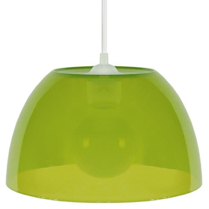 Lustre - suspension Plexi E27 15 W Ř25 cm Vert