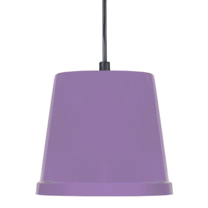 TOSEL Lustre - suspension Factory E27 25 W Violet