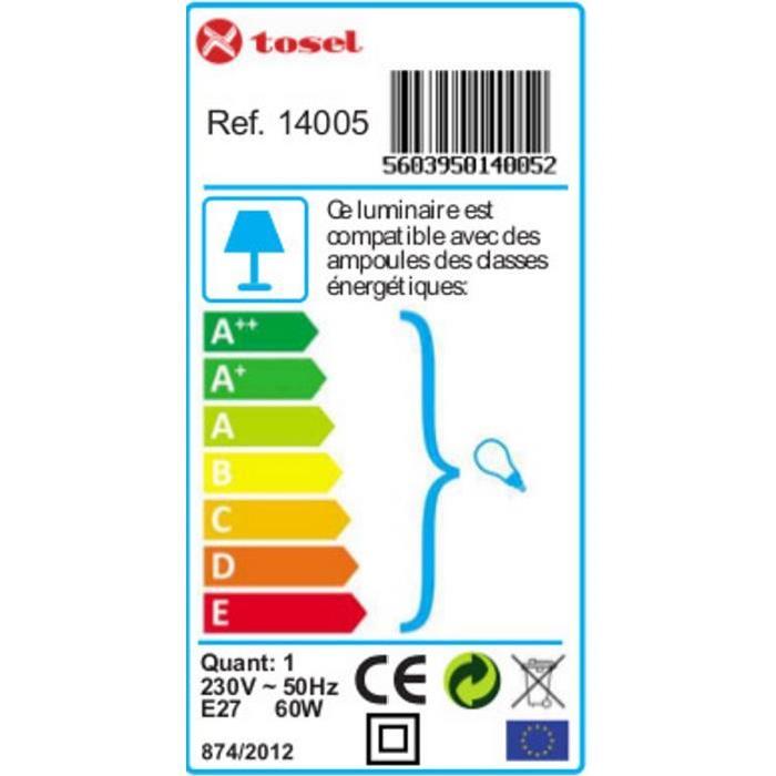 TOSEL Lustre - suspension Factory E27 25 W Violet