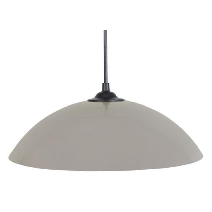 Lustre - suspension Demi-lune E27 25 W Ř29,5 cm Beige