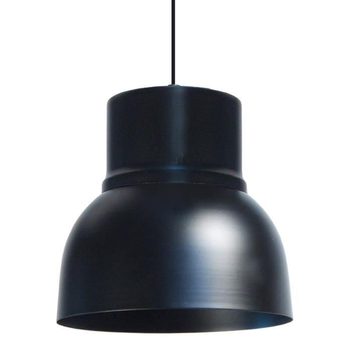 CLOCHE Lustre - suspension métal Ř24cm - Coloris noir