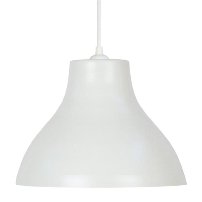 TOSELIA Lustre - suspension E27 25 W Ř29,5cm Blanc