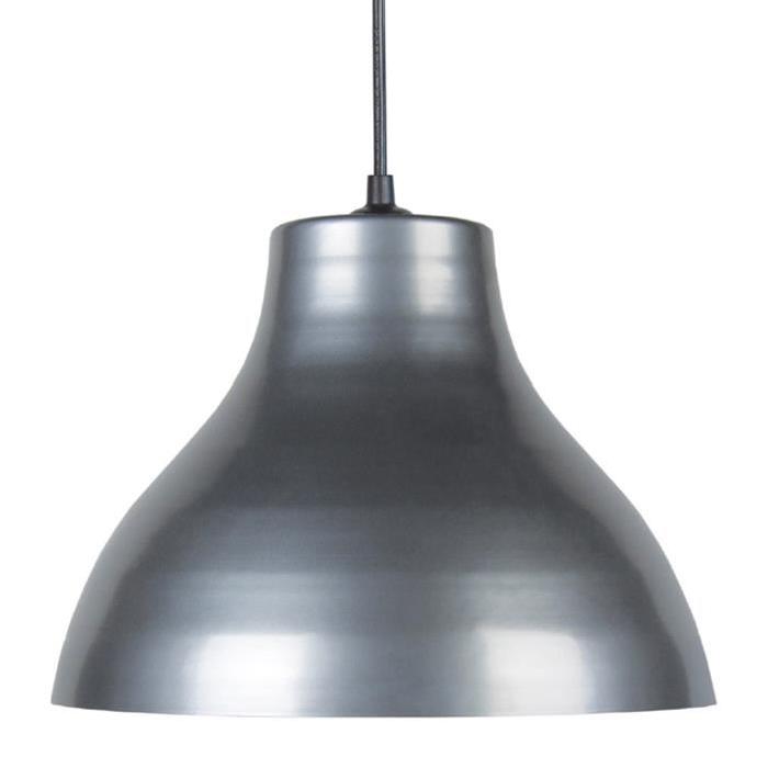 TOSELIA Lustre - suspension E27 25 W Ř29,5cm Gris