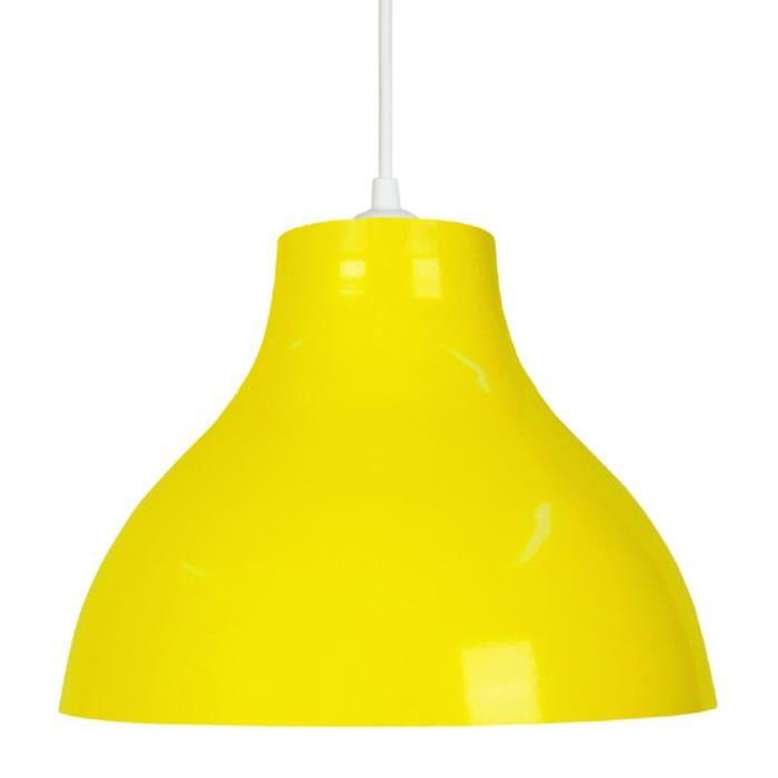 TOSELIA Lustre - suspension E27 25 W Ř29,5cm Jaune