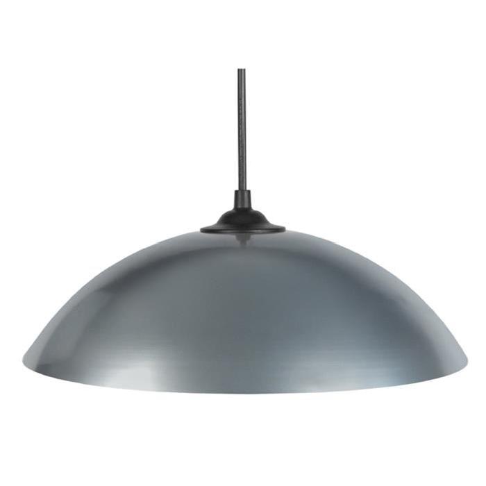 Lustre - suspension Demi-lune E27 25 W Ř29,5 cm Gris