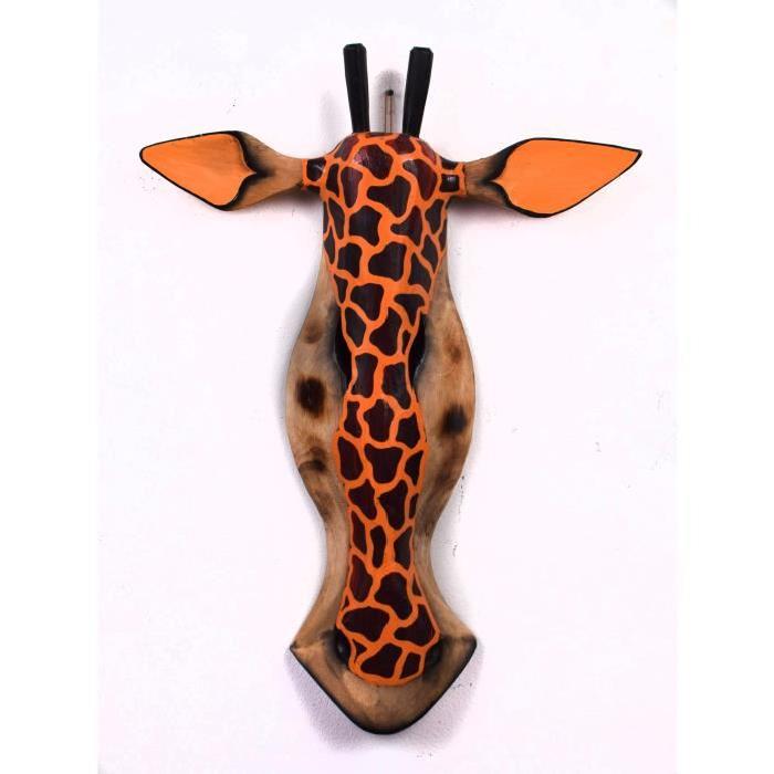 Masque Girafe bois 60x44x7cm