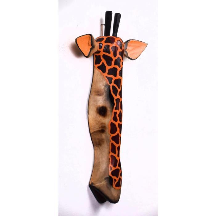 Masque Girafe bois 60x44x7cm