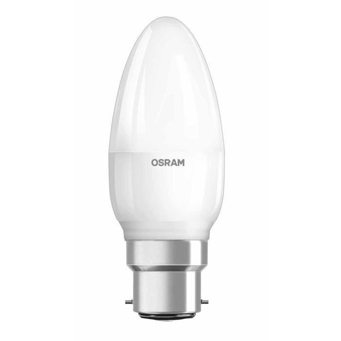 OSRAM Ampoule LED B22 6 W équivalent a 40 W blanc chaud