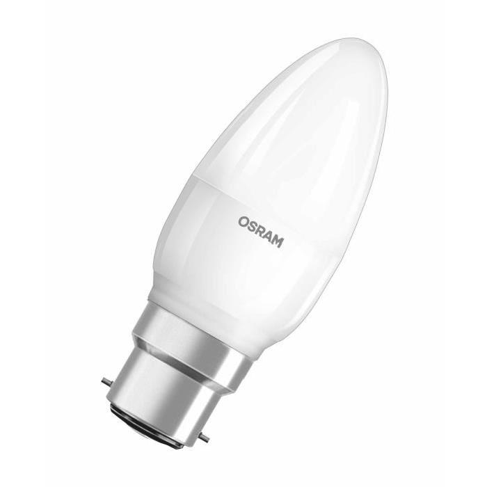 OSRAM Ampoule LED B22 6 W équivalent a 40 W blanc chaud