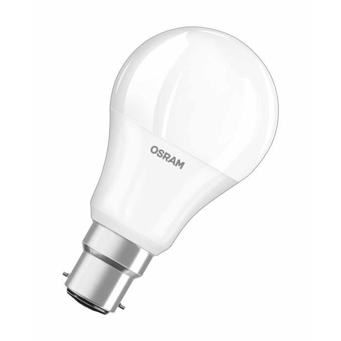 OSRAM Ampoule LED B22 9 W équivalent a 60 W blanc chaud dimmable variateur