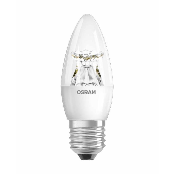 OSRAM Ampoule LED E27 6 W équivalent a 40 W blanc chaud dimmable variateur