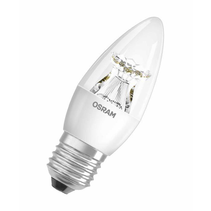 OSRAM Ampoule LED E27 6 W équivalent a 40 W blanc chaud dimmable variateur