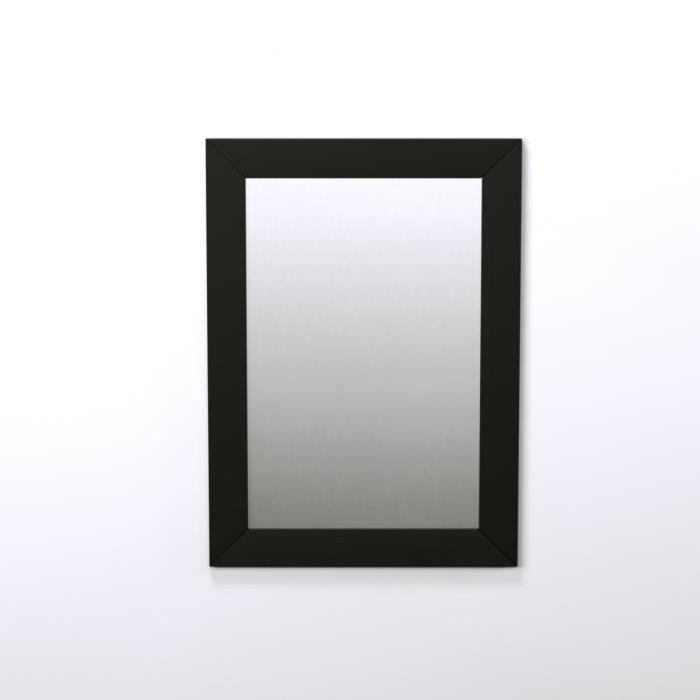 MIRRA Miroir rectangulaire 50x70 cm Noir