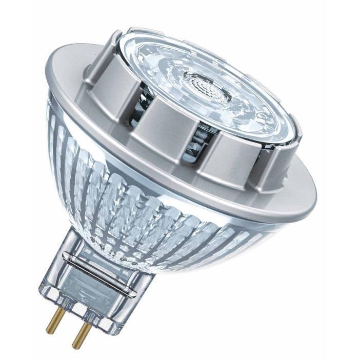 OSRAM Ampoule Spot LED MR16 GU5,3 7,8 W équivalent a 50 W blanc chaud dimmable