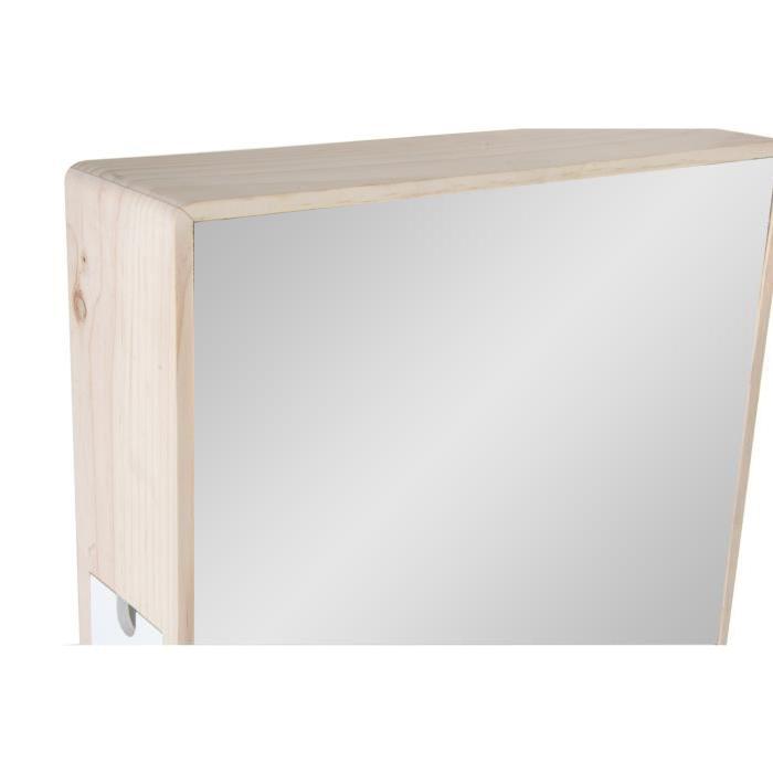 PALO Miroir mural bois - 35 x 10 x 45 cm