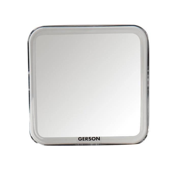 GERSON Miroir grossissant ventouse - Transparent - 11,5 x11,5 cm