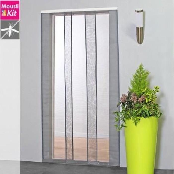 Moustiquaire rideau pour porte L130 x H230 cm blanc - MOUSTIKIT