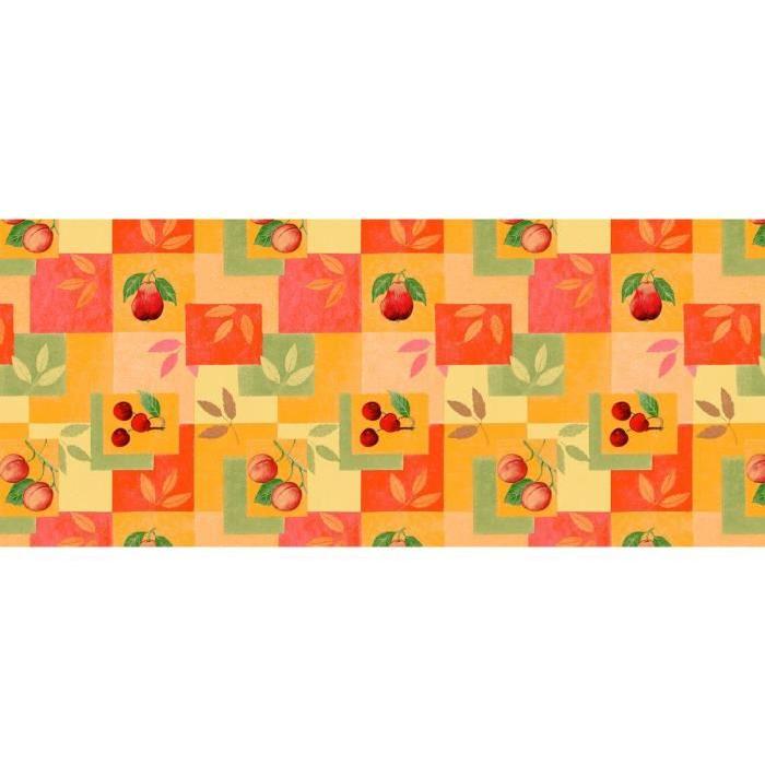 CORYL Nappe Lautrec ovale - 160x240 cm - Orange - Motifs fruits