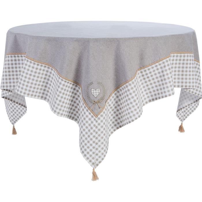 DEKOANDCO Nappe carrée Catherinette - 150x150