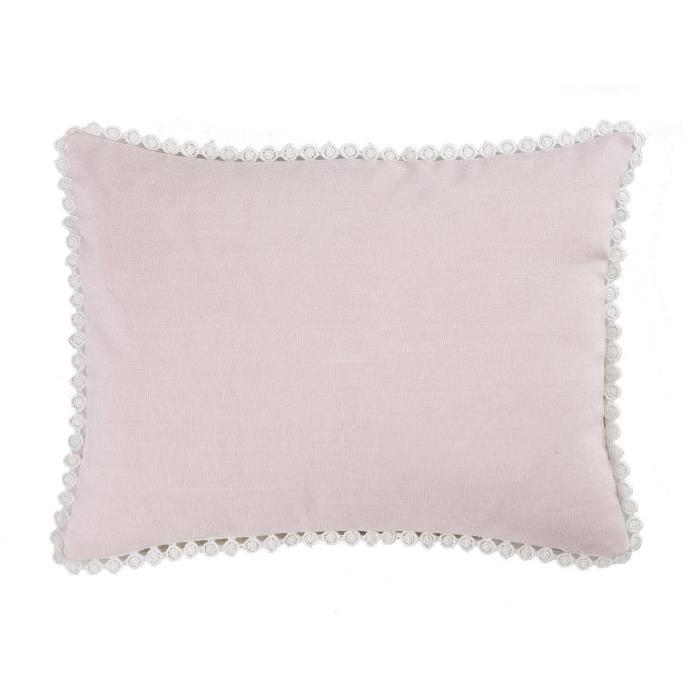 DEKOANDCO Coussin 30x40 cm CHINNY BLUSH/LIN