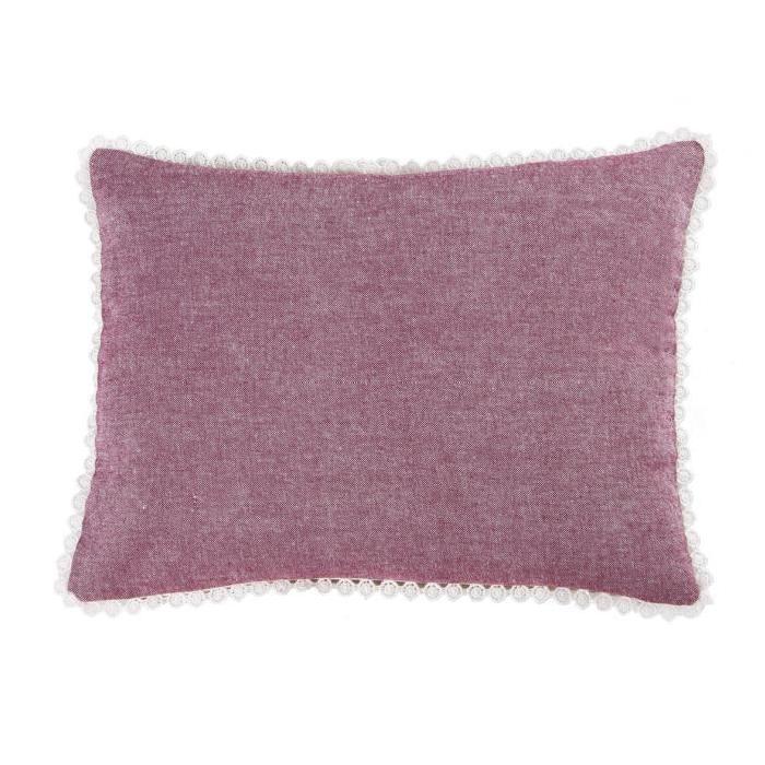 DEKOANDCO Coussin 30X40 cm CHINNY ROUGE/LIN