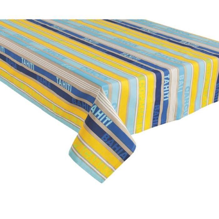 HOME STORIES Nappe en coton Bali 150x250 cm jaune