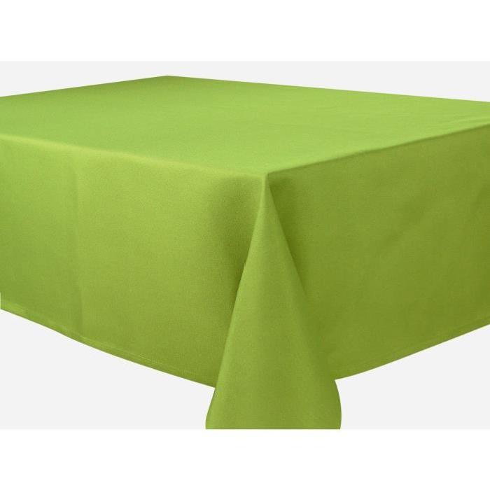 VENT DU SUD Nappe polyester Mogador 160 x 250 cm - Olive