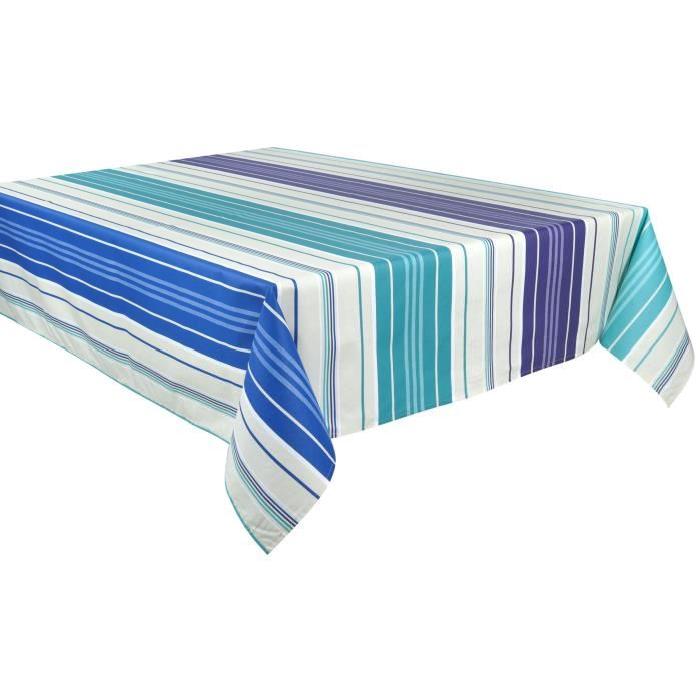 VENT DU SUD Nappe enduite Capbreton 160 x 200 - Menthe