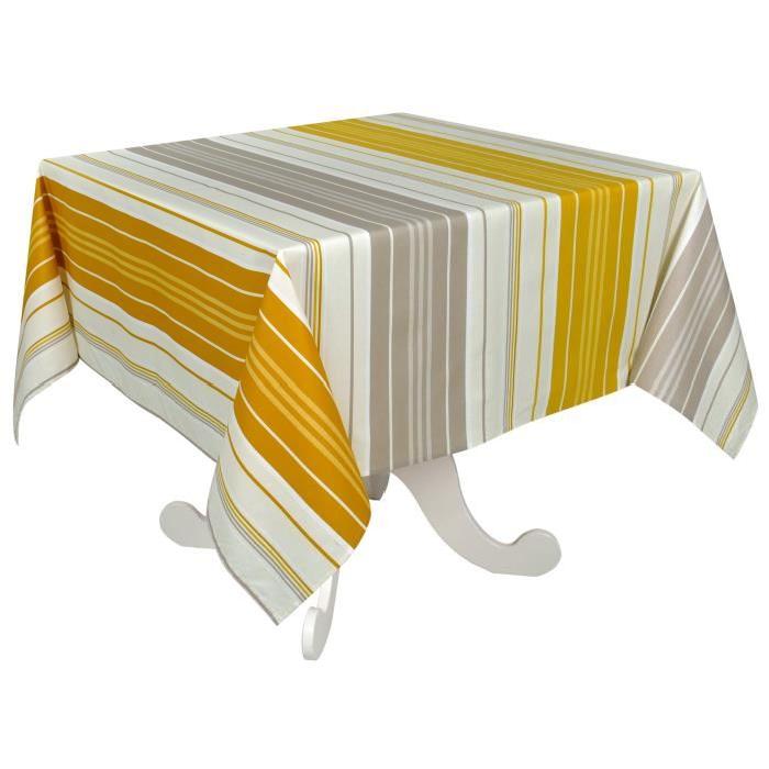 VENT DU SUD Nappe enduite Capbreton 160 x 160 - Curry