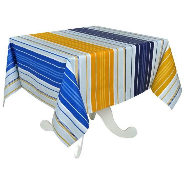 VENT DU SUD Nappe enduite Capbreton 160 x 160 - Soleil