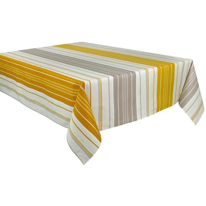 VENT DU SUD Nappe enduite Captreton 160 x 250 - Curry