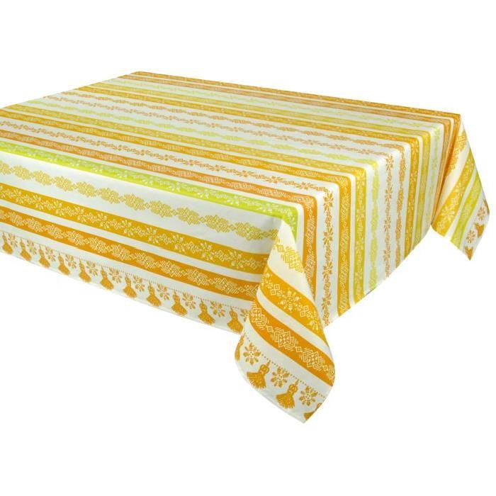 VENT DU SUD Nappe enduite Cuzco 160 x 200 - Kiwi