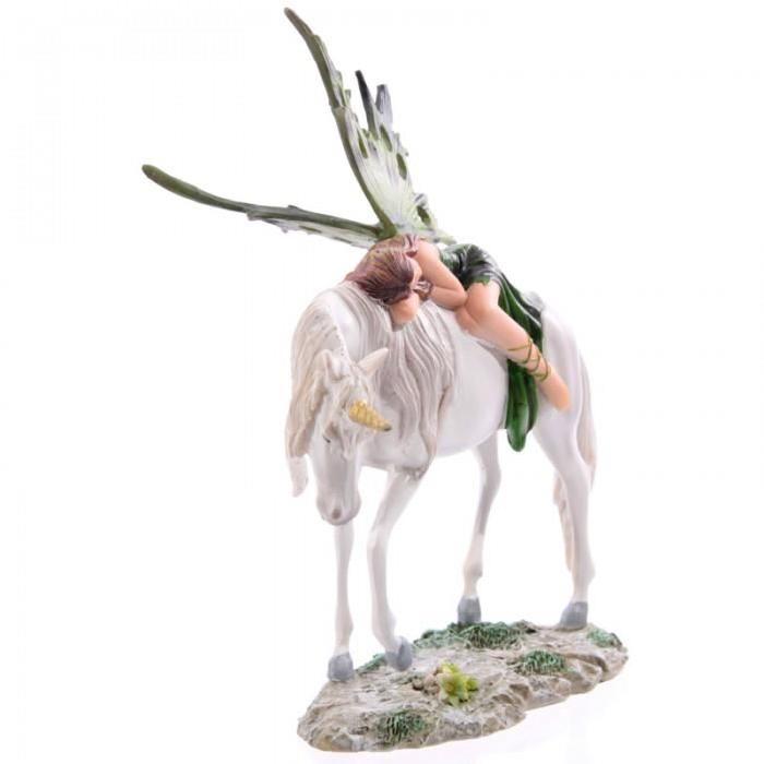 Figurine Licorne & Fée - 16 cm