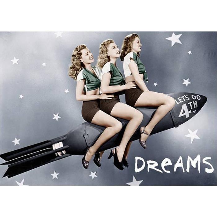 Affiche papier - American Rocket Girls  -  50x70 cm