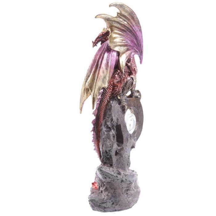 Figurine Dragon de feu pendule - 44 cm