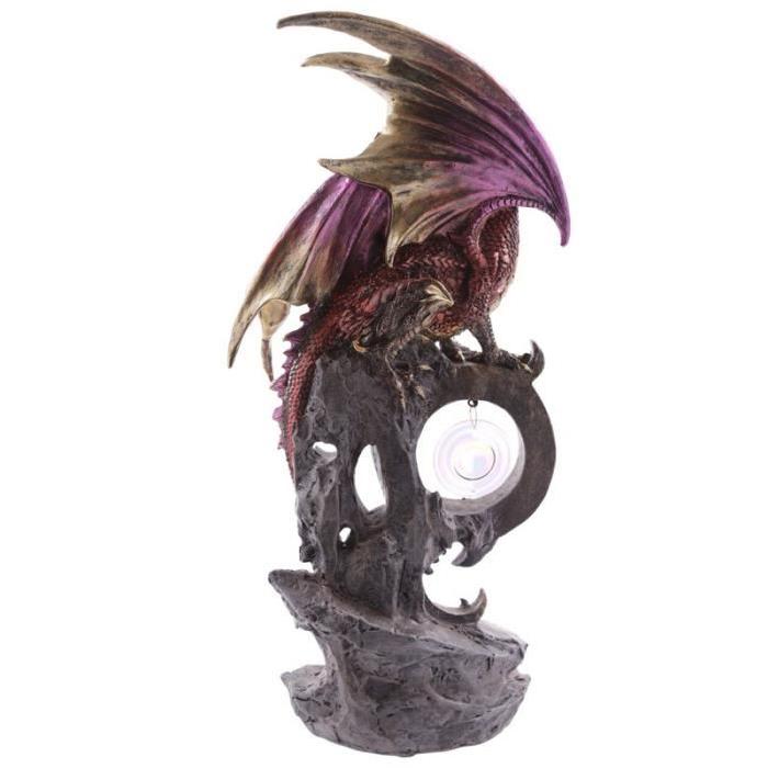 Figurine Dragon de feu pendule - 44 cm