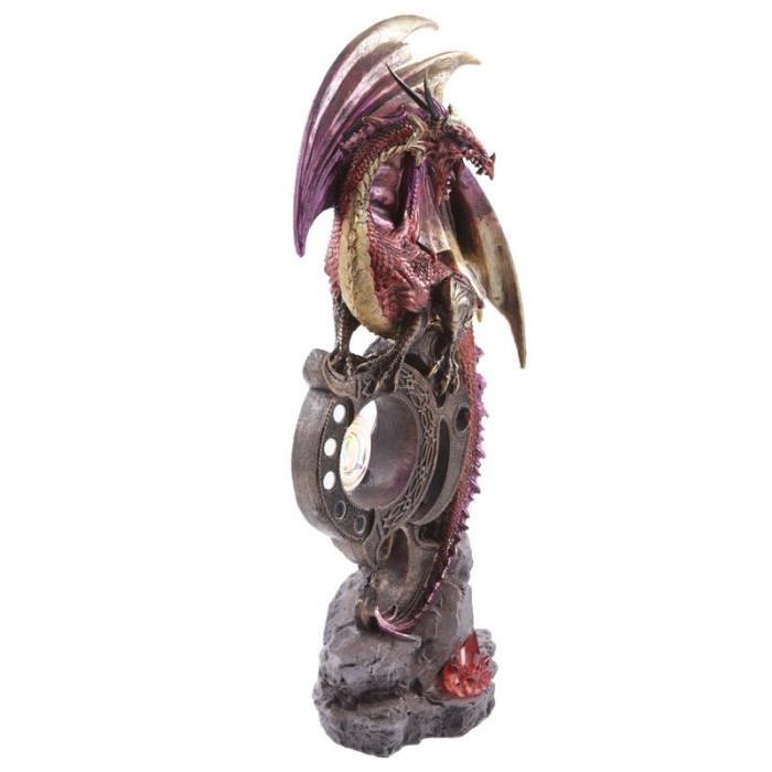 Figurine Dragon de feu pendule - 44 cm