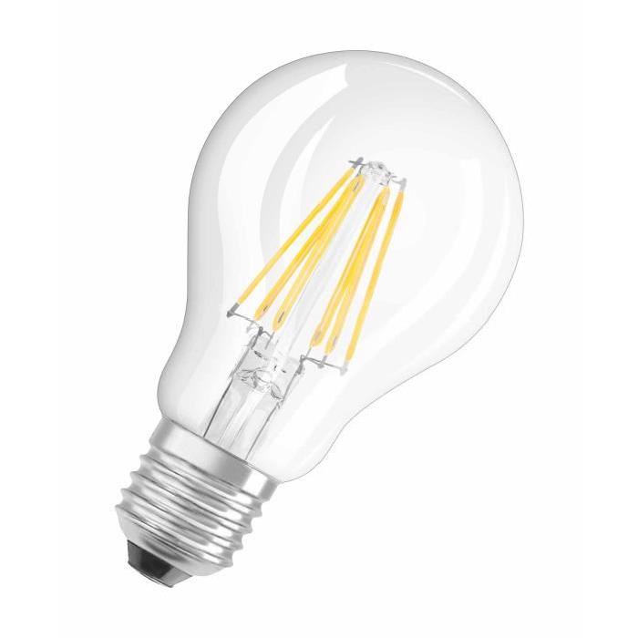 OSRAM Ampoule filament LED E27 6 W équivalent a 60 W blanc chaud