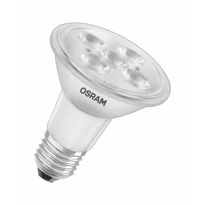 OSRAM Ampoule spot LED E27 PAR20 5 W équivalent a 51 W blanc chaud dimmable variateur